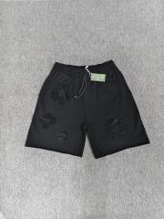 [1:1 Top Quality] Denim Tears Black Rhinestone Cotton Wreath Shorts