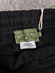 [1:1 Top Quality] Denim Tears Rhinestone Black Cotton Wreath Shorts