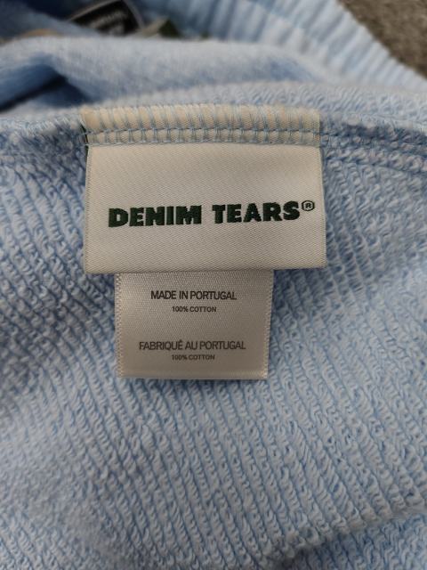 [1:1 Top Quality] Denim Tears Blue Rhinestone Cotton Wreath Shorts