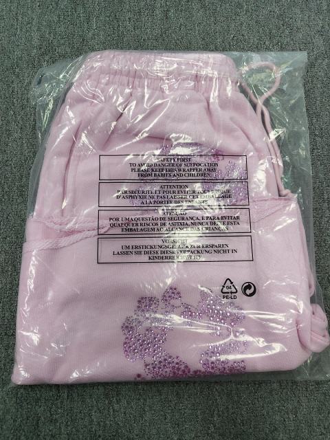 [1:1 Top Quality] Denim Tears Pink Rhinestone Cotton Wreath Shorts