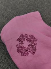 [1:1 TOP QUALITY] Denim Tears Pink Rhinestone Cotton Wreath Pullover Hoodie