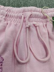 [1:1 Top Quality] Denim Tears Pink Rhinestone Cotton Wreath Shorts
