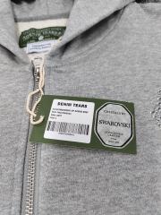 [1:1 Top Quality] Denim Tears Rhinestone Zipped Hoodie Gray