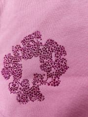 [1:1 Top Quality] Denim Tears Pink Rhinestone Cotton Wreath Shorts
