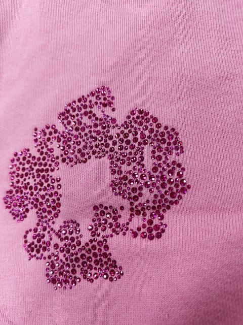 [1:1 Top Quality] Denim Tears Pink Rhinestone Cotton Wreath Shorts