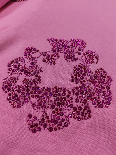 [1:1 TOP QUALITY] Denim Tears Pink Rhinestone Cotton Wreath Pullover Hoodie