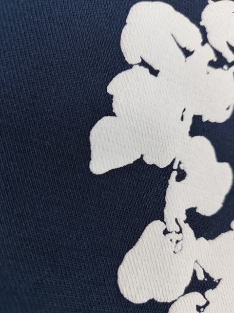 [1:1 Top Quality] Denim Tears Navy Cotton Wreath Shorts