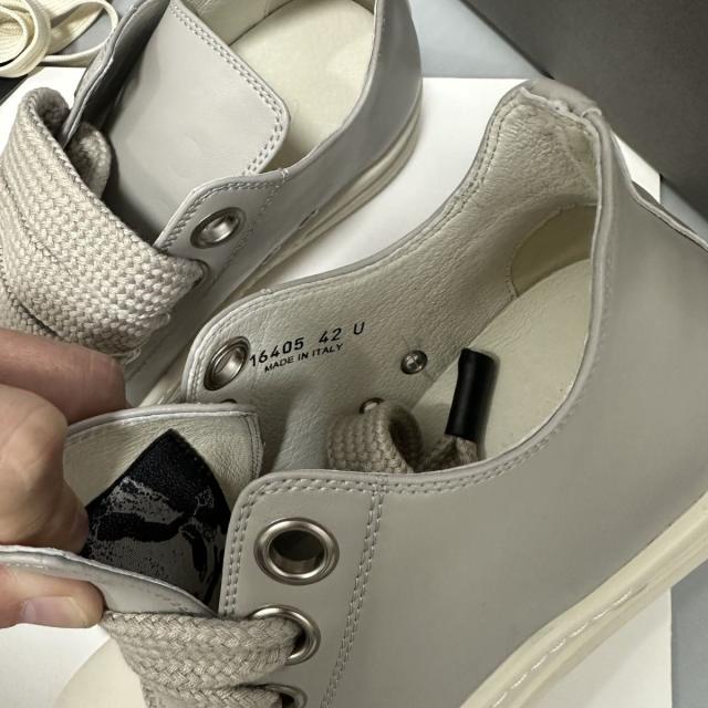 RO Gray Temple Jumbolace Low Leather Sneakers (US6-14)