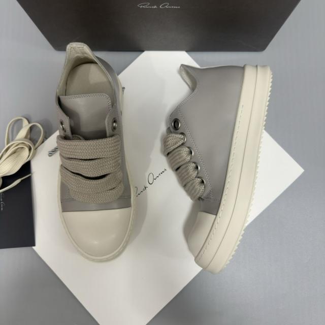 RO Gray Temple Jumbolace Low Leather Sneakers (US6-14)