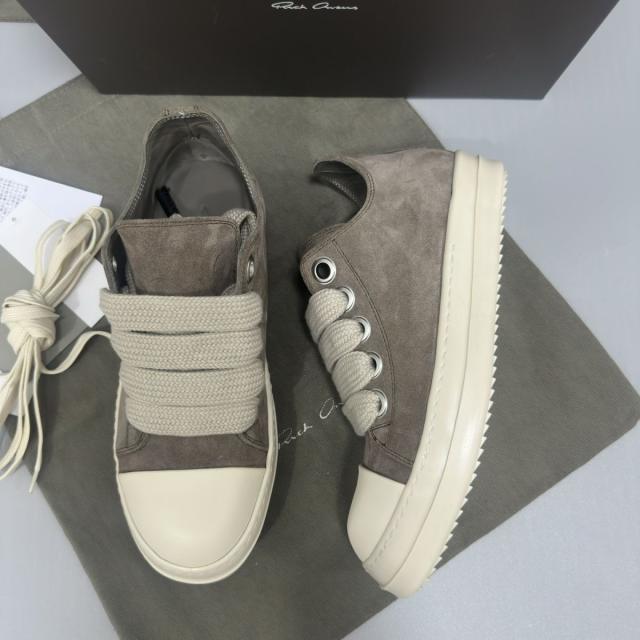 RO Taupe Suede Temple Jumbolace Low Platform Sneakers (US6-14)