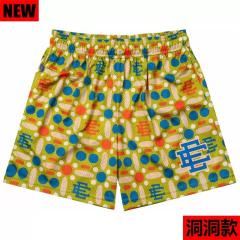 [Buy 3 Get 1 FREE] Eric Emanuel Purple Geometric All Over Print Mesh Basketball Shorts