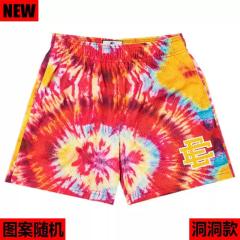 [Buy 3 Get 1 FREE] Eric Emanuel Tie Dye All Over Print Perforated Mesh Basketball Shorts