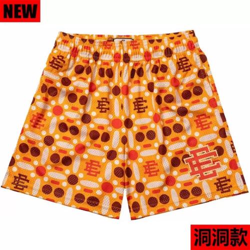[Buy 3 Get 1 FREE] Eric Emanuel Purple Geometric All Over Print Mesh Basketball Shorts