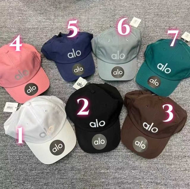 Alo Yoga Soft Washed Embroidery Logo Dad Hat 7 Colors Collection