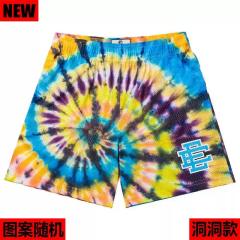 [Buy 3 Get 1 FREE] Eric Emanuel Tie Dye All Over Print Perforated Mesh Basketball Shorts