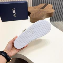 Oblique Jacquard Adjustable Strap Slide Sandals