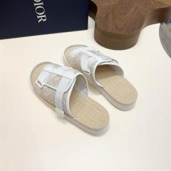 Oblique Jacquard Adjustable Strap Slide Sandals