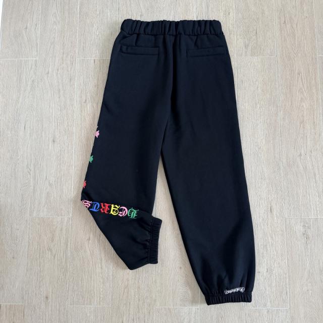 1:1 quality CH Multicolor Vertical Cross Black Jogger Sweatpants