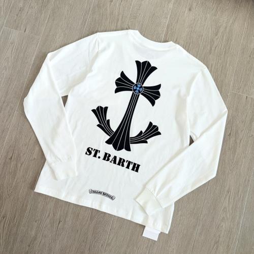 1:1 quality CH Neckline Printed Floral Arm Long Sleeve T-Shirt 2 colors