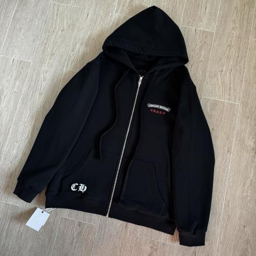1:1 Top Quality CH USA American Flag Full Zip Hoodie