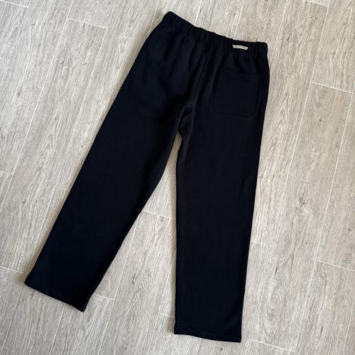 1:1 quality CH Vertical Gothic Letter Black Wide Leg Sweatpants