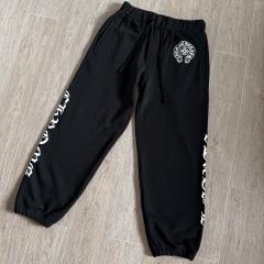 1:1 quality CH Vertical Gothic Letter Black Jogger Sweatpants