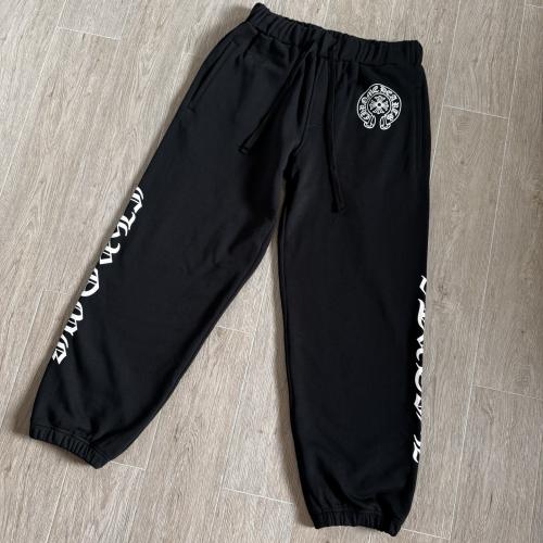 1:1 quality CH Vertical Gothic Letter Black Jogger Sweatpants