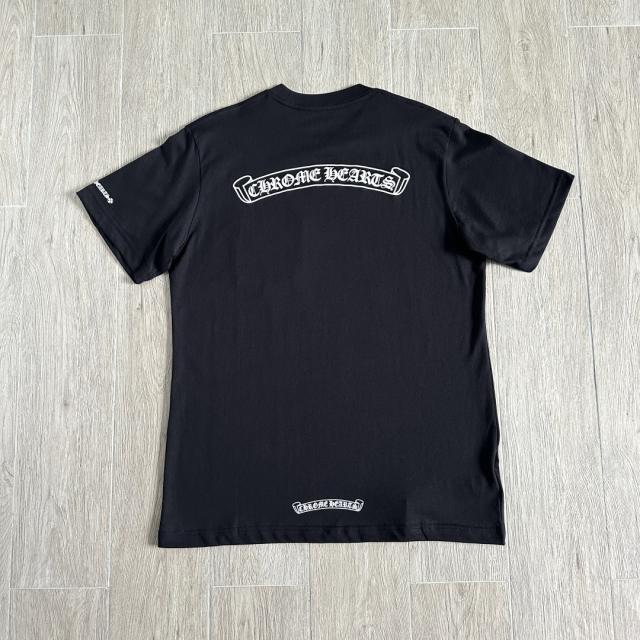1:1 quality CH Banner Logo Pocket Short Sleeve T-Shirt 2 Colors