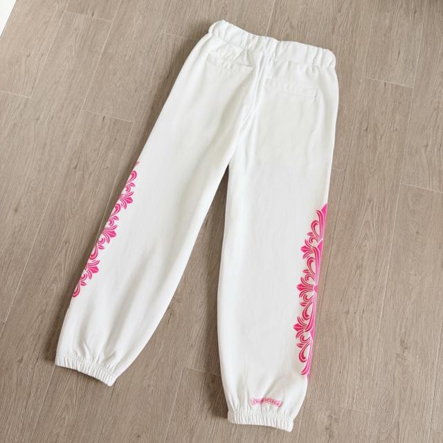 1:1 Quality CH Pink Floral Cross Full Zip Hoodie & Jogger Pants