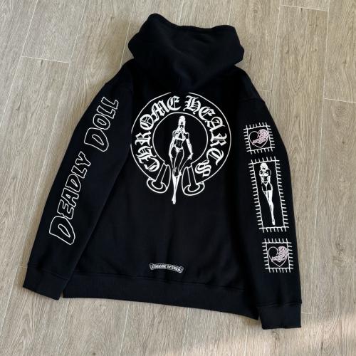 1:1 Top Quality CH Deadly Doll Pink Pin-Up Girl Full Zip Hoodie