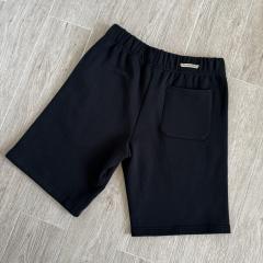 1:1 quality CH Vertical Gothic Letter Black Sweat Shorts