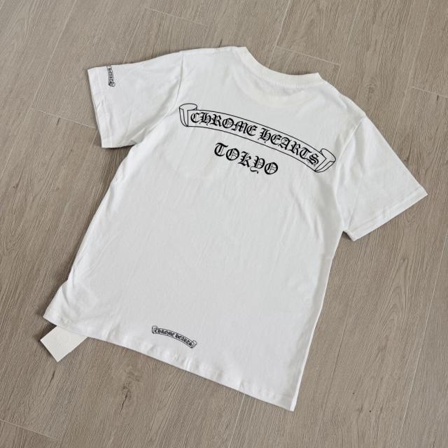 1:1 Top Quality CH Tokyo Exclusive Pocket Short Sleeve T-Shirt (White)