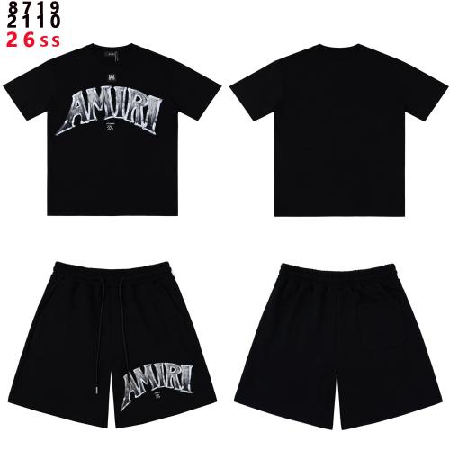26SS Metal Gradient Logo Matching T-shirt & Sweat Shorts