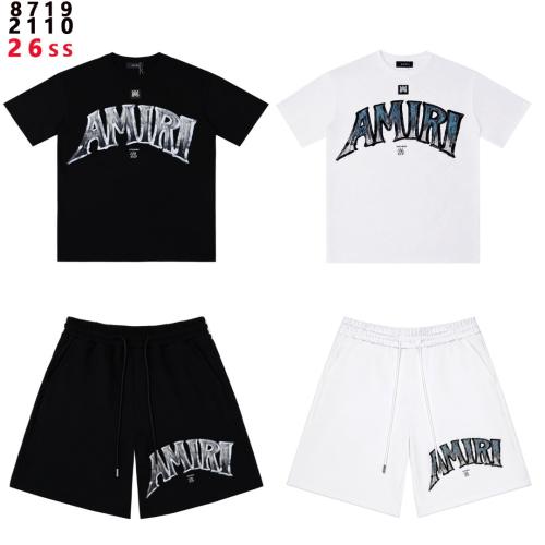 26SS Metal Gradient Logo Matching T-shirt & Sweat Shorts