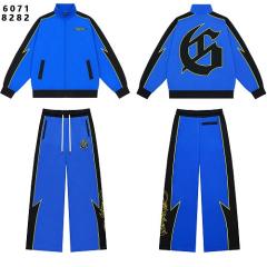 Godspeed Blue Black Lightning G Logo Zip Tracksuit Set