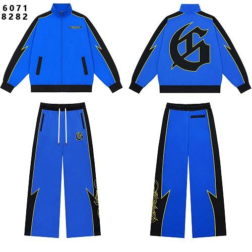 Godspeed Blue Black Lightning G Logo Zip Tracksuit Set