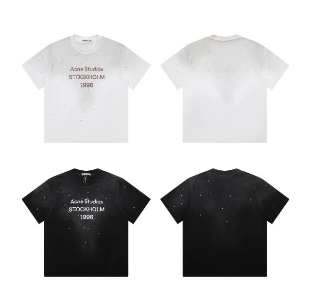 Stockholm 1996 Washed Gradient Rhinestone Oversized T-shirt