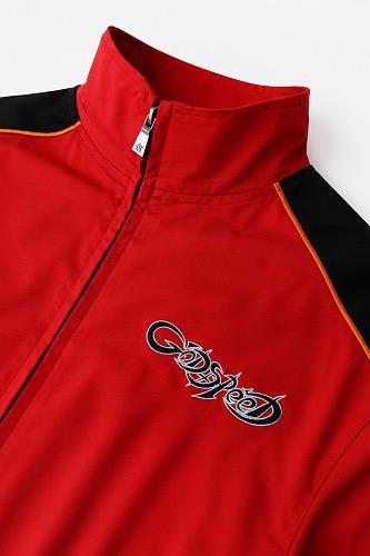 Godspeed Red Black Lightning G Logo Zip Tracksuit Set