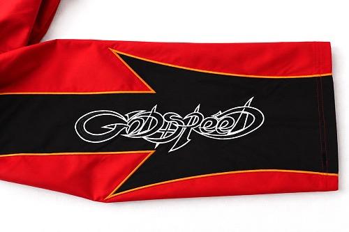 Godspeed Red Black Lightning G Logo Zip Tracksuit Set