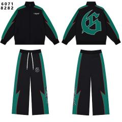 Godspeed Green Black Lightning G Logo Zip Tracksuit Set