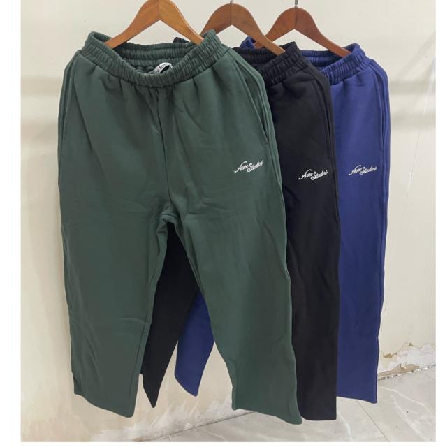Script Logo Wide Leg Sweatpants