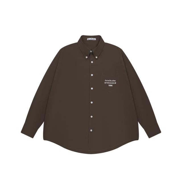 Stockholm 1996 Pocket Logo Oversized Button Down Shirt