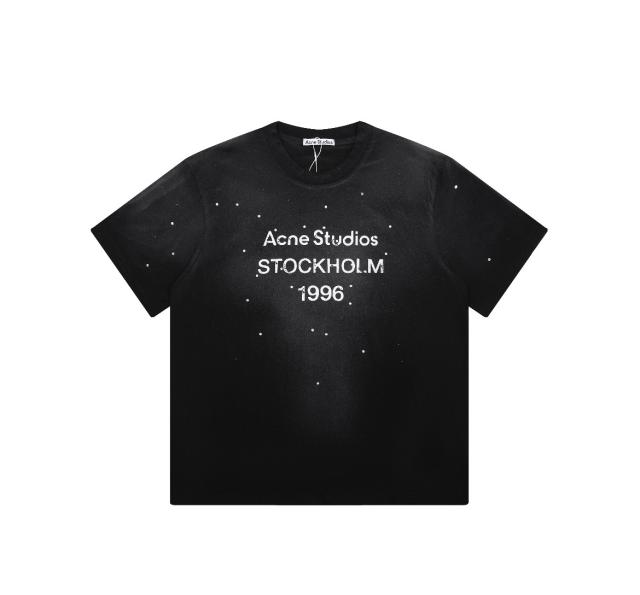 Stockholm 1996 Washed Gradient Rhinestone Oversized T-shirt