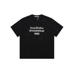 Stockholm 1996 Rhinestone Splatter Oversized T-shirt