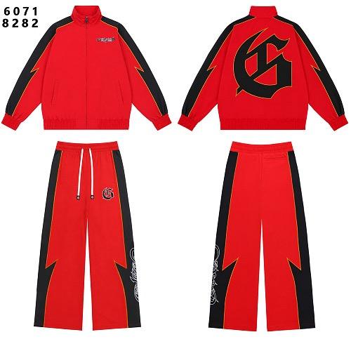 Godspeed Red Black Lightning G Logo Zip Tracksuit Set