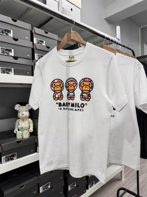BAPE EU Collection Three Baby Milo Camo Graphic Short Sleeve T-shirt