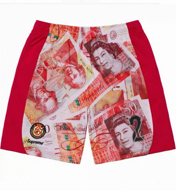 Suprem* FW25 Week14 Pound Sterling Full Print Football Shorts