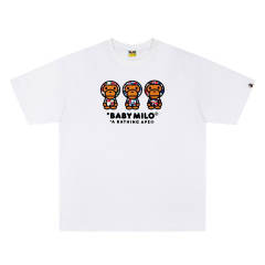 BAPE EU Collection Three Baby Milo Camo Graphic Short Sleeve T-shirt