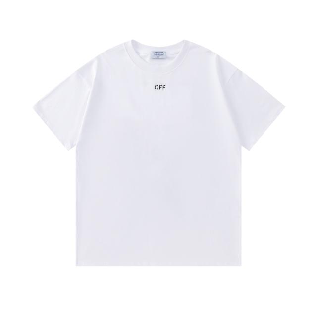 OW Watercolor Dripping Arrow Dual Front Back Short Sleeve T-shirt
