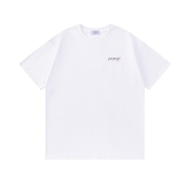 OW herry Blossom Arrow Dual Front Back Short Sleeve T-shirt